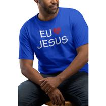 Camiseta Fé Jesus Evangélica Coração Tamanho Especial G1 G2 G3