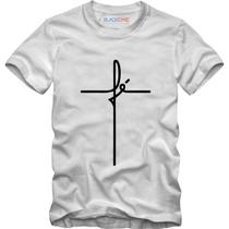 Camiseta Fé Jesus Religiosa Gratidão Masculina Algodão Premium