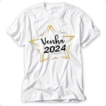 Camiseta feliz ano novo blusa reveillon 2024 camisa família reveion