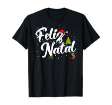 Camiseta feliz natal preta tamanho P