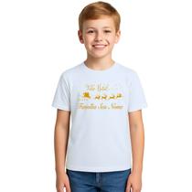 Camiseta Feliz Natal Trenó Renas Natalina Personalizada Camiseta Feliz Natal Trenó Renas Natalina Personalizada