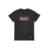 Camiseta Fem Grizzly V24GRC08 Stam,p Tie Dye - Black