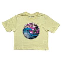 Camiseta Fem Hurley HYTS010731 Wave - Amarelo