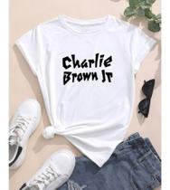 Camiseta Femina Baby Look Charlie Brown Jr Cantor Camisa - Nessa Stop