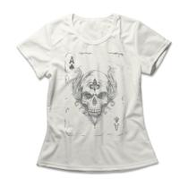 Camiseta Feminina Ace Skull Studio Geek