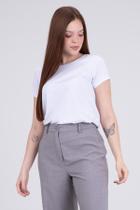 Camiseta Feminina Adulto Básica Branco