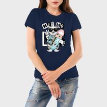 Camiseta Feminina Algodão Cat Premium