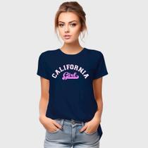 Camiseta Feminina Algodão Estampa California Girl Casual