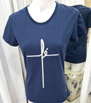Camiseta Feminina Algodão Mensagens Cristãs - BLESSED CHOICE