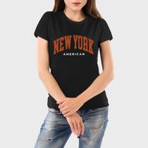 Camiseta Feminina Algodão New York Premium