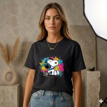Camiseta Feminina Algodão Premium Estampa Music T-Shirt Macia Casual