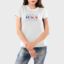 Camiseta Feminina Algodão USA Premium