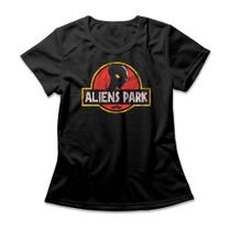 Camiseta Feminina Aliens Park Studio Geek Camiseta Feminina Aliens Park Studio Geek