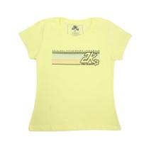 Camiseta feminina amarela 2k jeans 00220