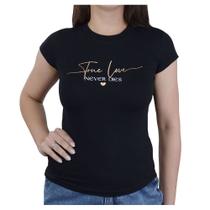 Camiseta Feminina Babicat Babylook Preta - B1808 Camiseta Feminina Babicat Babylook Preta - B1808