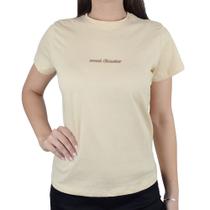 Camiseta Feminina Babicat Sweet Bege Creme - B2830 Camiseta Feminina Babicat Sweet Bege Creme - B2830