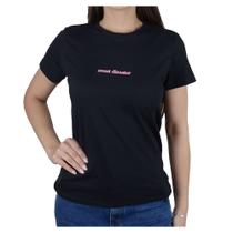 Camiseta Feminina Babicat Sweet Preta - B2830 Camiseta Feminina Babicat Sweet Preta - B2830