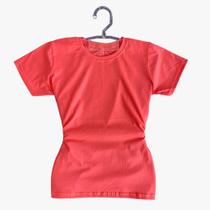 Camiseta Feminina Baby Look Algodão Básica Confortável