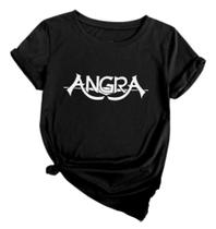 Camiseta Feminina Baby Look Angra Show