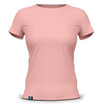 Camiseta Feminina Baby Look Básica 100 Algodão Fio 30.1 Penteado Resistente Dia a dia Lisa Casual com Reforço de Costura nos Ombros