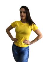 Camiseta Feminina Baby Look Blusa Lisa Camisa T shirt