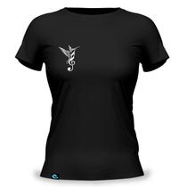 Camiseta Feminina Baby Look com Estampa Beija flor Clave de Sol Branco 100 Algodão Fio 30.1 Ayahuasca Espiritual Cura Despertar da Consciência Música