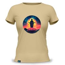 Camiseta Feminina Baby Look com Estampa Nirvana 100 Algodão Sidarta Gautama Buda Budismo Budista Meditação Zen Aum Om Iluminação Monge Espiritual Paz