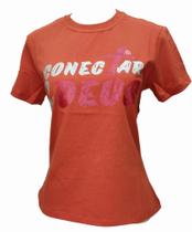 Camiseta feminina Baby look gola redonda