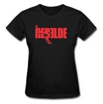 Camiseta Feminina Baby Look Grupo Pop Mexicano Rbd Soy Rebelde Tour