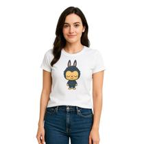 Camiseta Feminina Baby Look Labubu Algodão Premium Novidade
