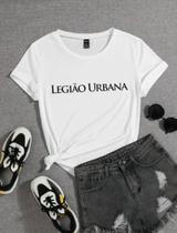 Camiseta Feminina Baby Look Legião Urbana Banda De Rock Novidade!! - SEMPRENALUTA