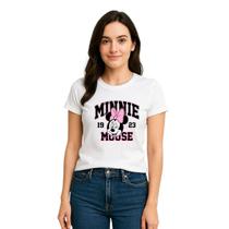 Camiseta Feminina Baby Look Minnie Mouse Lançamento Limitado