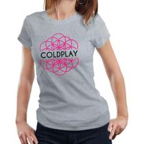 Camiseta feminina baby look show coldplay music!! - EmModas