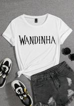 Camiseta Feminina Baby Look Wandinha Addams Family Série