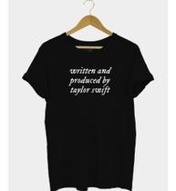 Camiseta Feminina Baby Look Written And Produced Taylor Swift