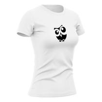 Camiseta Feminina Babylook de Algodão Gola Redonda Estilo Casual Confortavel Estampada