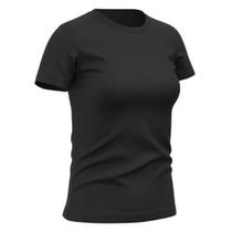 Camiseta Feminina Babylook de Algodão Gola Redonda Estilo Casual Confortavel Lisa