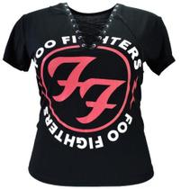 Camiseta Feminina Babylook Foo Fighters - Safira Rocks