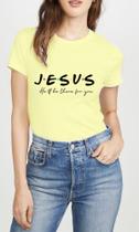 Camiseta feminina babylook jesus