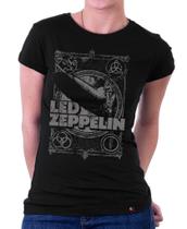 Camiseta Feminina Babylook Led Zeppelin Camiseta Feminina Babylook Led Zeppelin