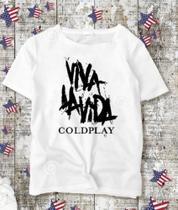 Camiseta Feminina Banda Coldplay Viva Lá Vida - Baby Look!