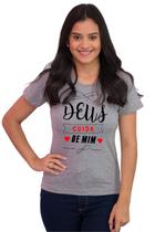 Camiseta Feminina Básica Evangélica Algodão Cuida De Mim