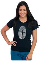 Camiseta Feminina Básica Evangélica Algodão Identidade Jesus