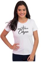 Camiseta Feminina Básica Evangélica Seja Forte Corajosa