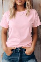 Camiseta Feminina Básica Lisa Premium Manga Curta Confortável Casual