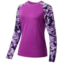 Camiseta feminina Bassdash com proteção solar UV UPF 50+ Camiseta feminina Bassdash com proteção solar UV UPF 50+