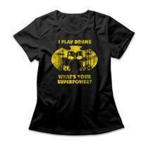 Camiseta Feminina Bat Drums