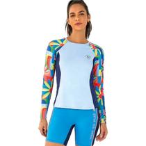 Camiseta Feminina Beach Tennis Thassia Naves Alto Giro Manga Longa