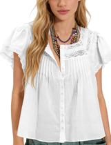 Camiseta feminina Bell Princess Boho Peplum Babydoll Crop Top Camiseta feminina Bell Princess Boho Peplum Babydoll Crop Top