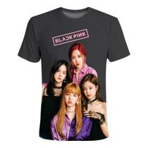 Camiseta Feminina Black Pink-Preta Camiseta Feminina Black Pink-Preta